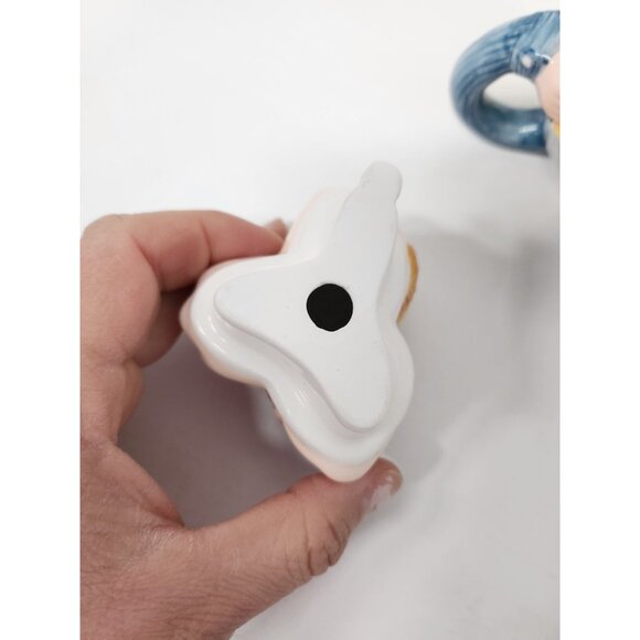 VTG Department 56 Three Men in a Tub Nesting Teapot and Cup Set Ceramic Kitsch - Picture 10 of 15